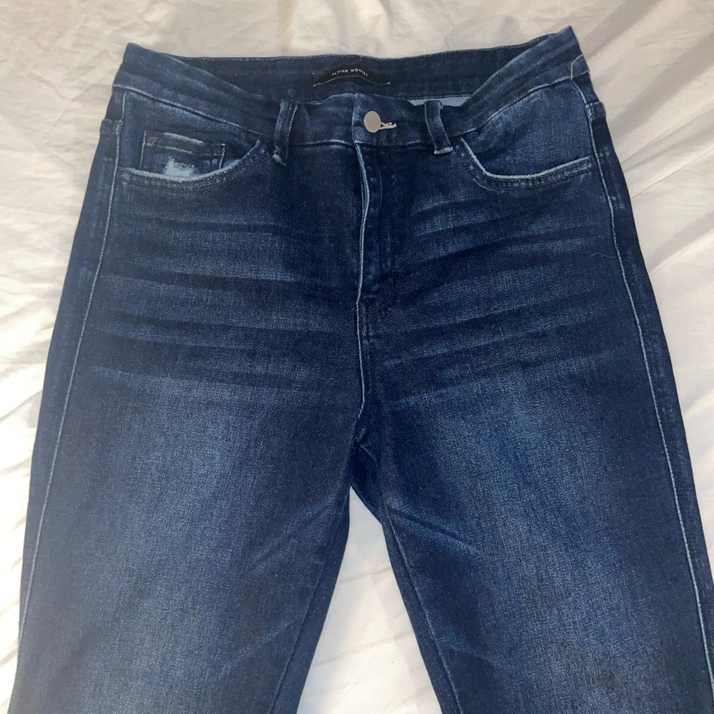 Flying Monkey High Rise Crop Flare Jeans